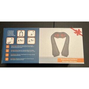 Shiatsu Neck and Back Massager with Heat New in Gift Box